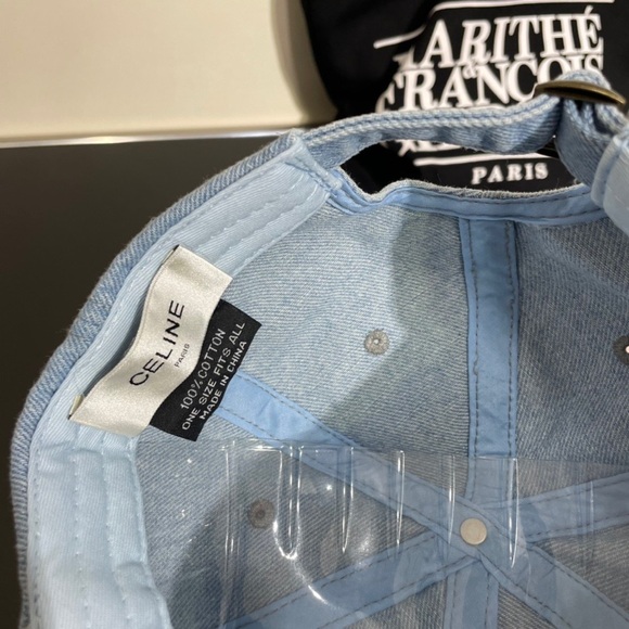 Celine Blue Denim Baseball Cap - Picture 5 of 5